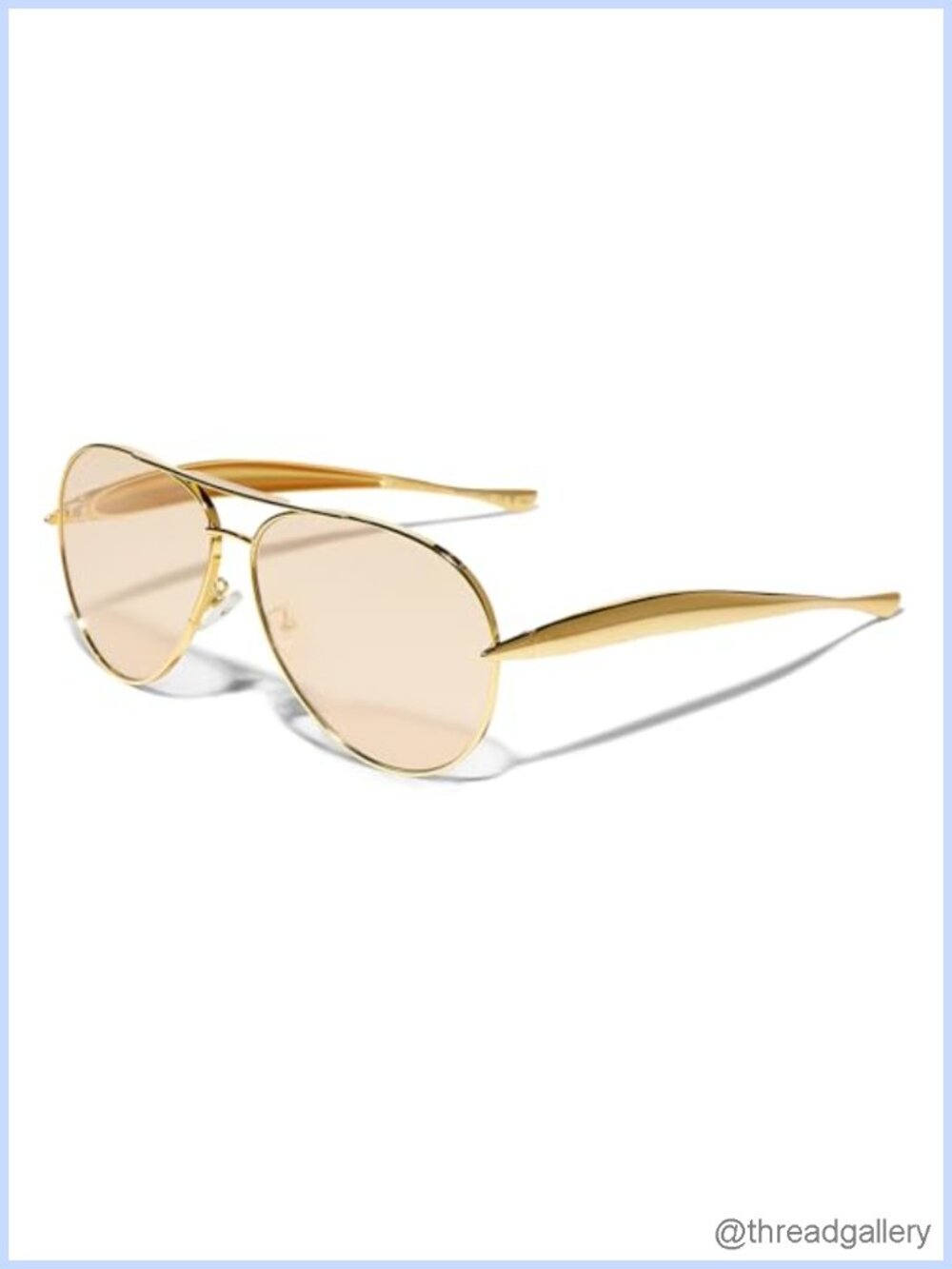 Oversized Retro Aviator Sunglasses UV400 Metal Full Frame Unisex